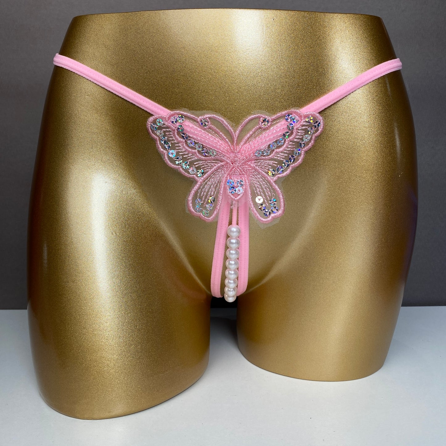 3 Pack Women’s G-String with Pearls Ball Sexy Briefs Lingerie underwear