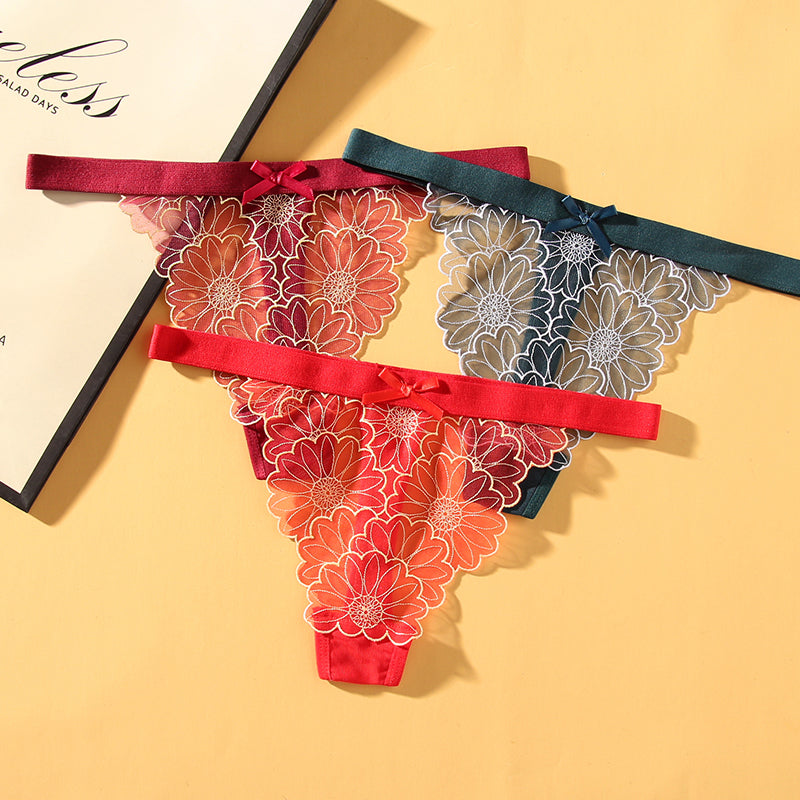 On Live Packing - Beautiful Lingeries Panties  - 4pcs a bundle