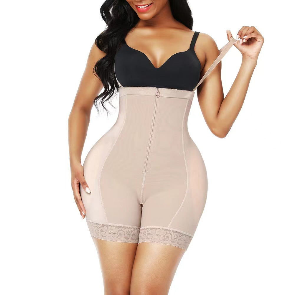 High Back Zipper Faja Shapewear