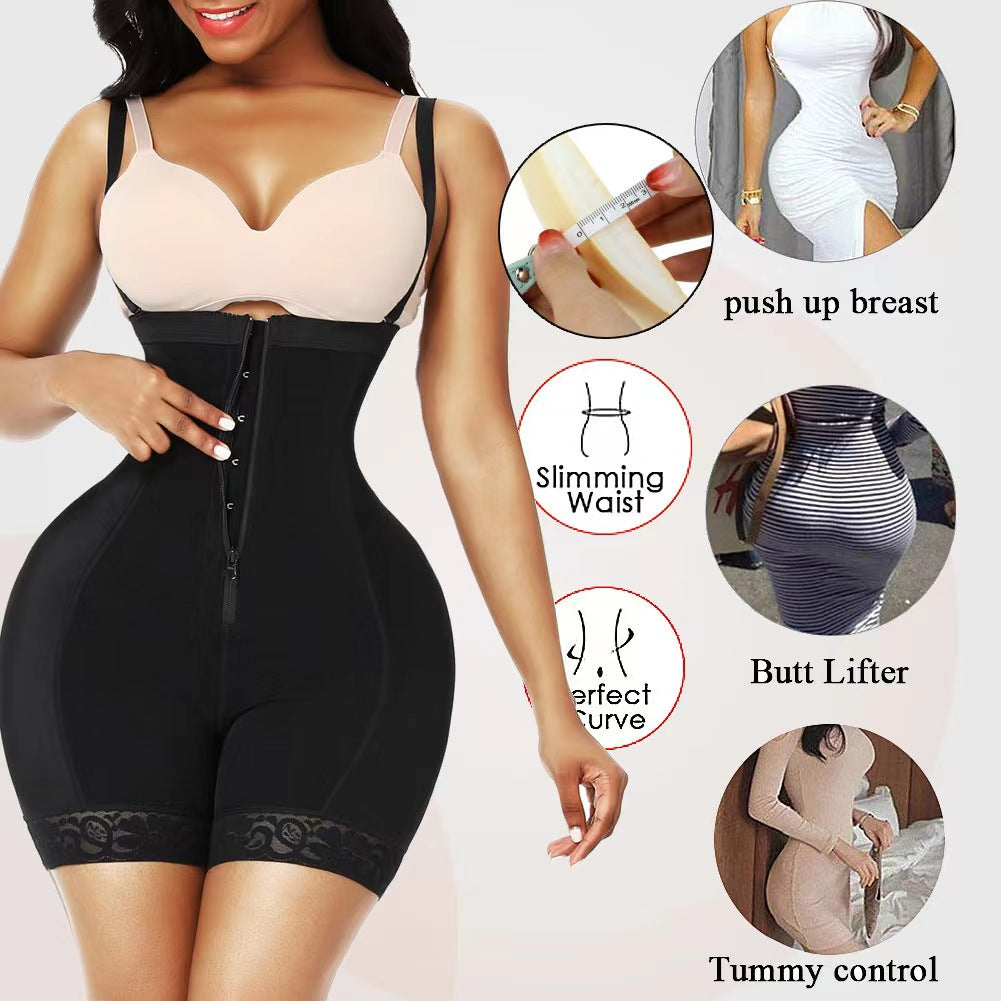 High Back Zipper Faja Shapewear