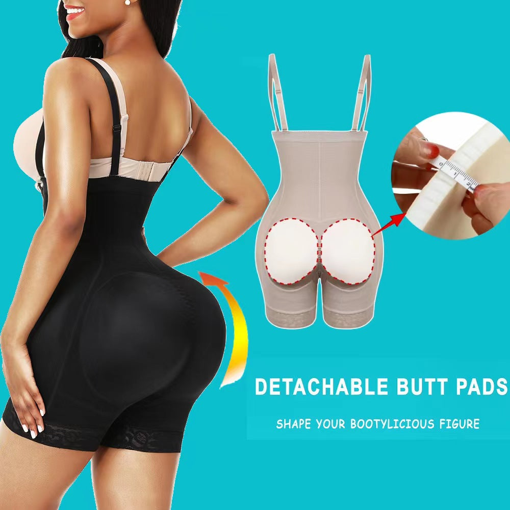 High Back Zipper Faja Shapewear