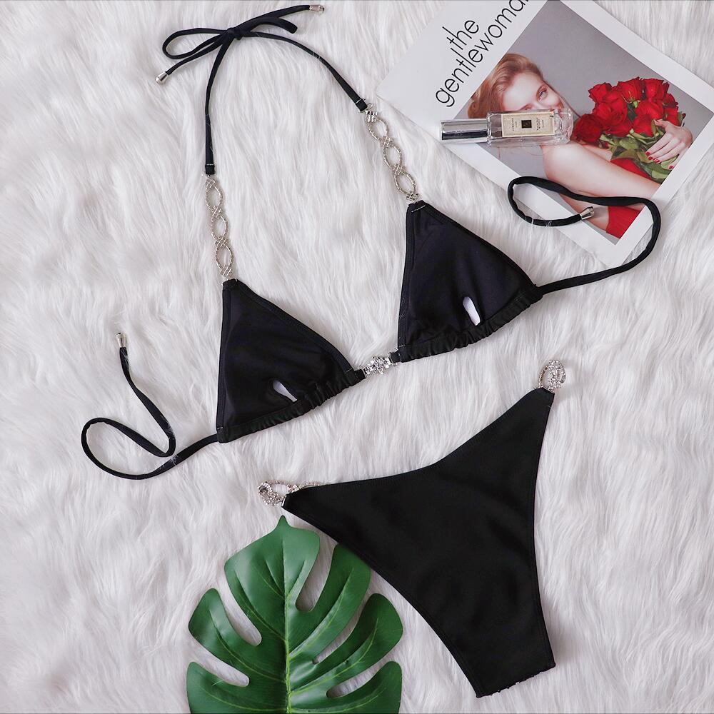 Women's Two Piece Strappy Low Waist Bikini Set